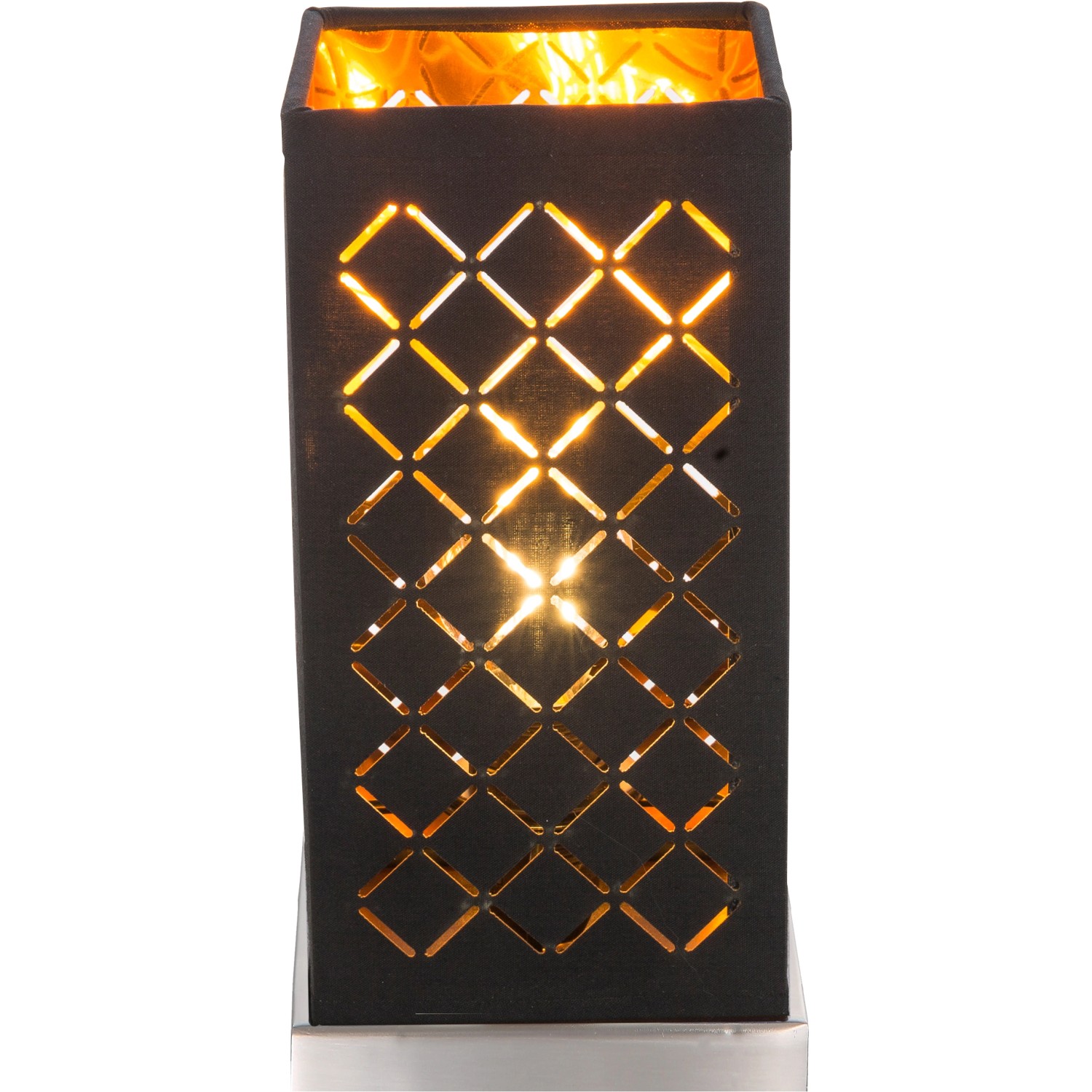 Globo Tischleuchte Clarke Schwarz-Gold 1-flammig 25 x 11 x 11 cm