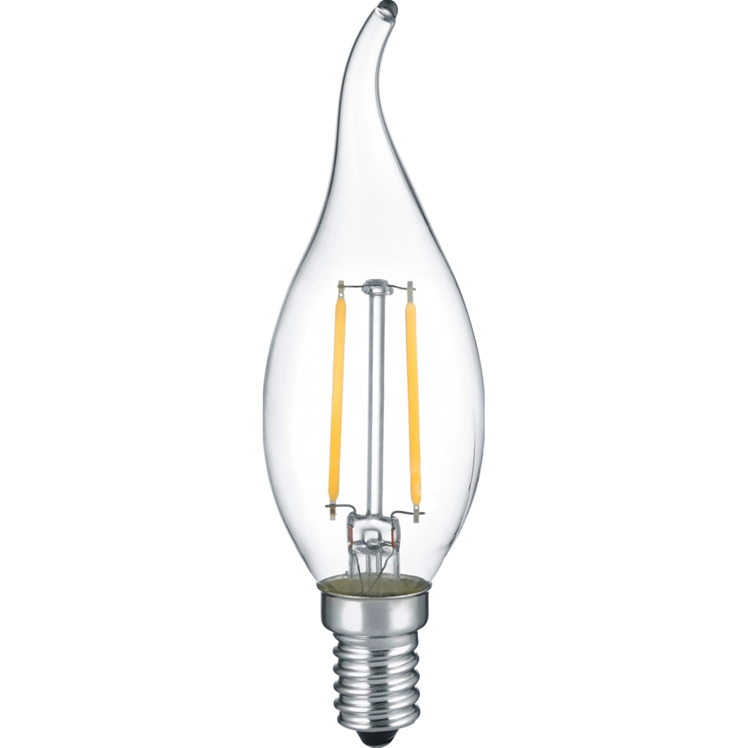 Reality by Trio LED-Filament-Leuchtmittel Kerze Windstoß E14 / 2 W (250 lm), Warmweiß 2