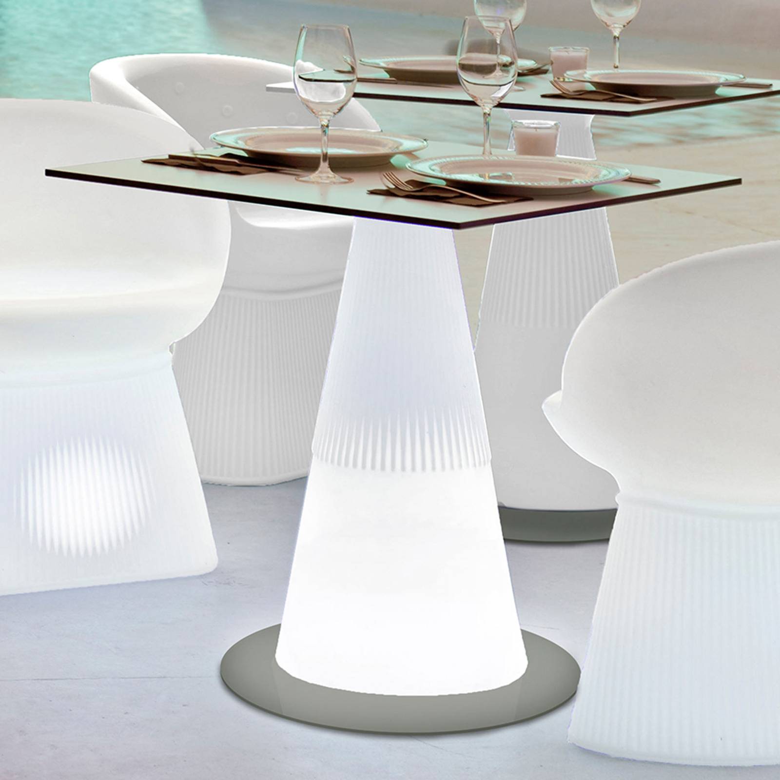 Newgarden Itaca LED-Tisch, Solar + Akku