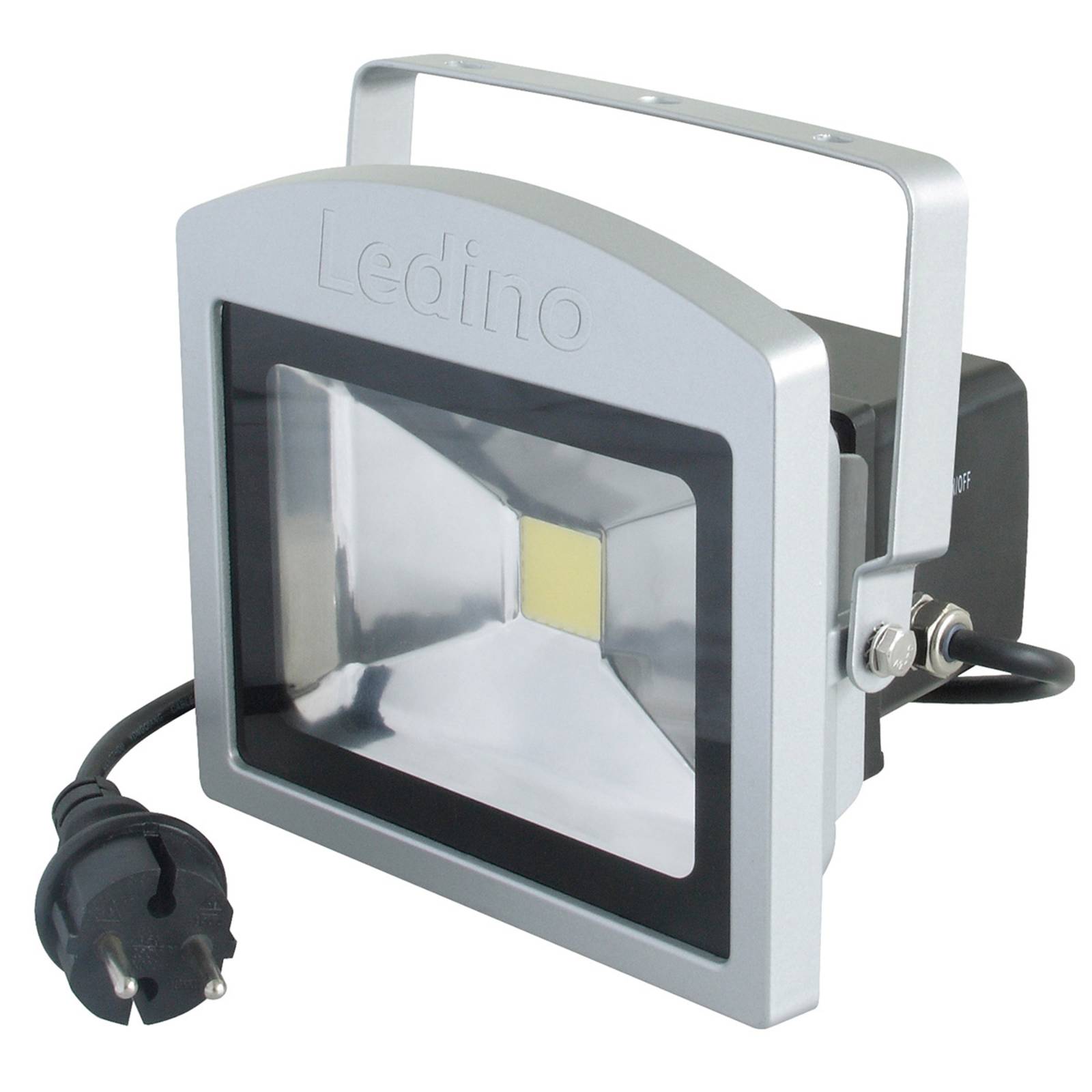 Ledino LED-Strahler Benrath, Anti-Panik-Leuchte mit Akku