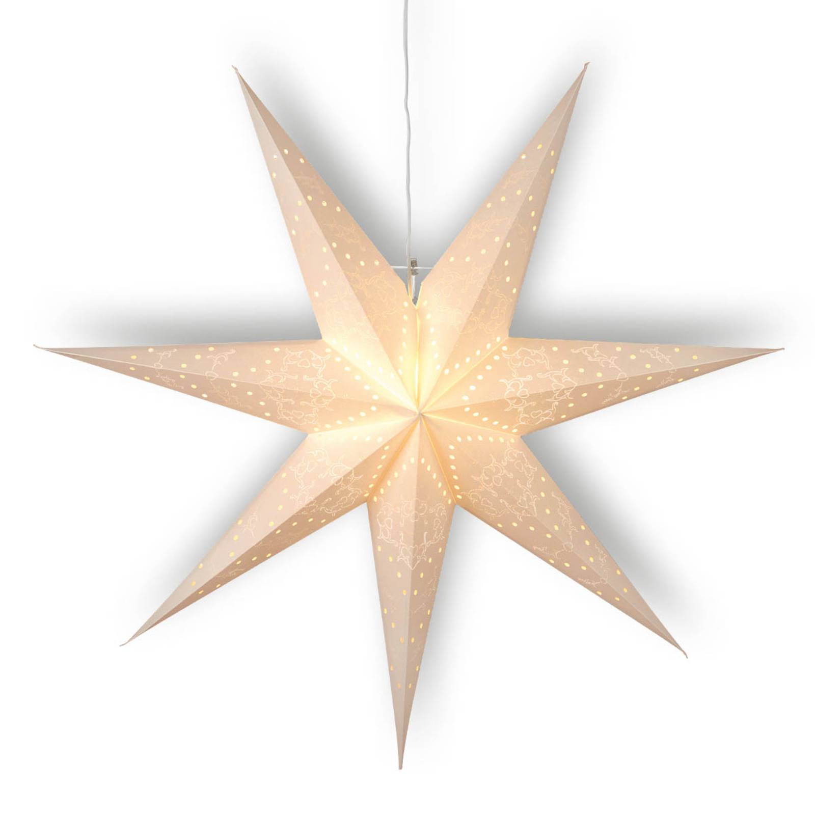STAR TRADING Siebenzackige Sensy Star Dekorationsleuchte