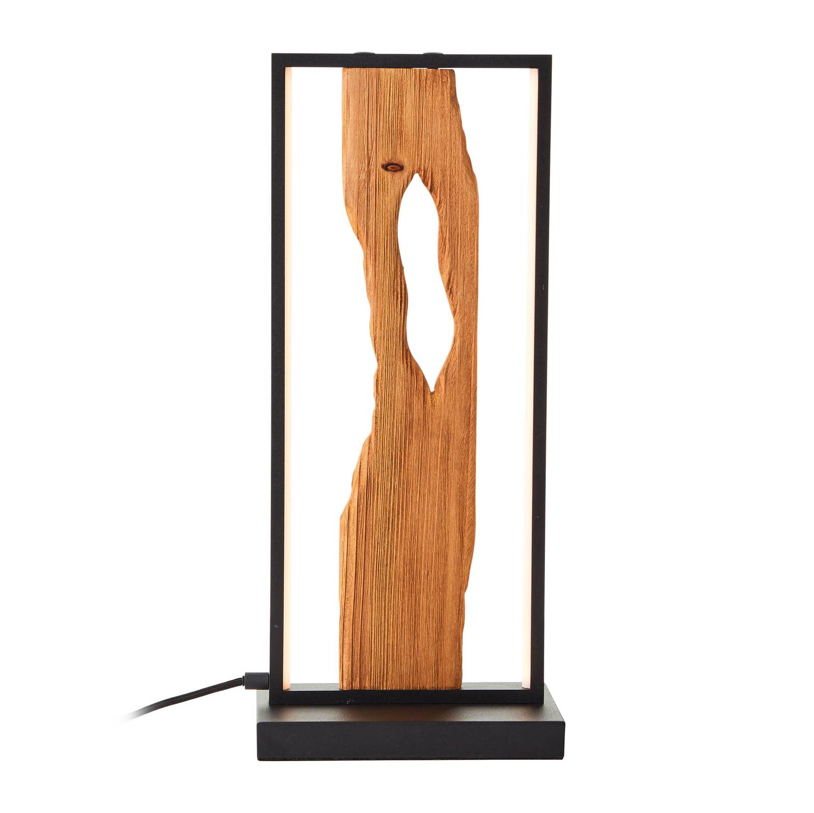 Brilliant LED-Tischleuchte Chaumont aus Holz