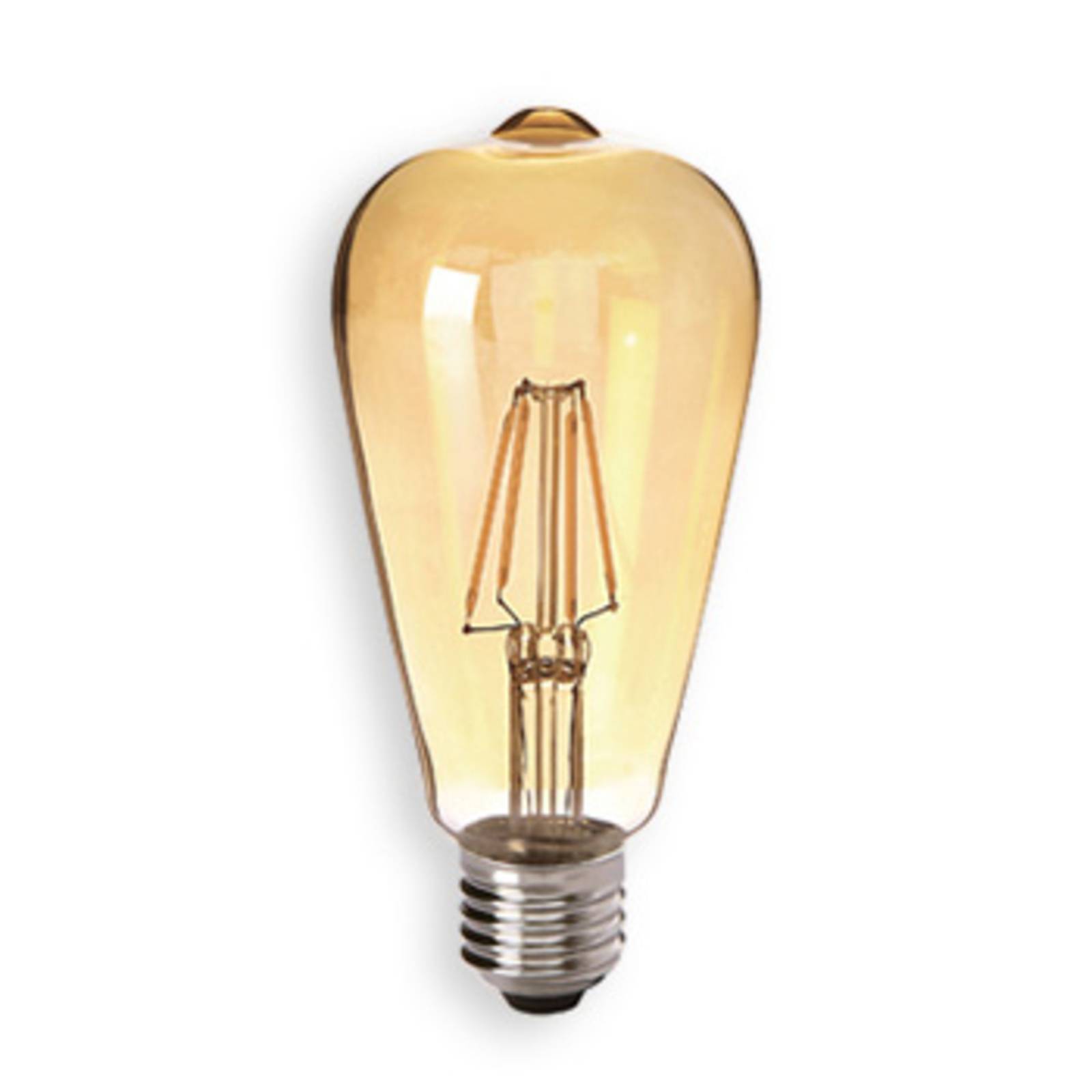 Sylvania LED-Rustikalampe E27 4,5W 825 gold, klar
