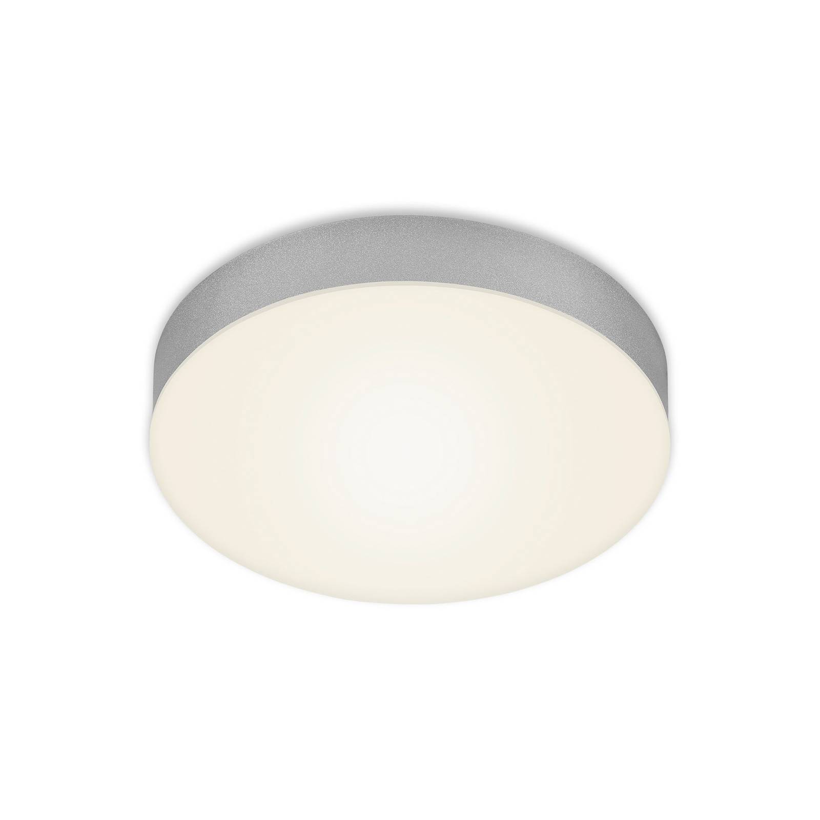 Briloner LED-Deckenleuchte Flame, Ø 21,2 cm, silber