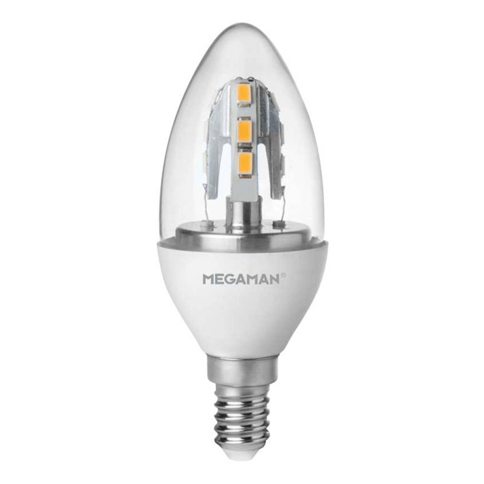 Megaman E14 3,5W 828 LED-Crystal-Kerzenlampe, klar