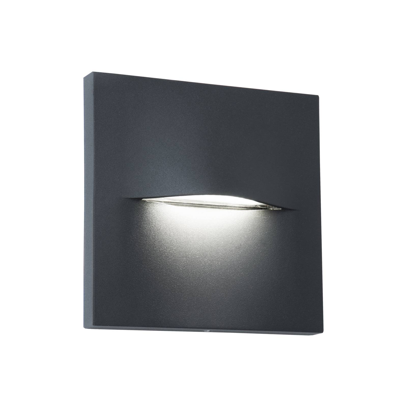 Viokef LED-Außenwandleuchte Vita, dunkelgrau, 14 x 14 cm