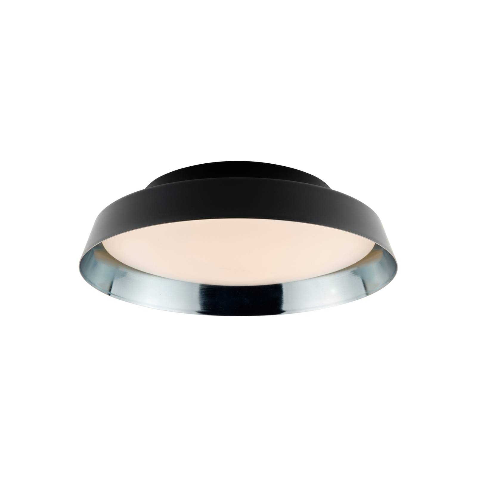 Carpyen LED-Außendeckenlampe Boop! Ø37cm schwarz/blau-grau