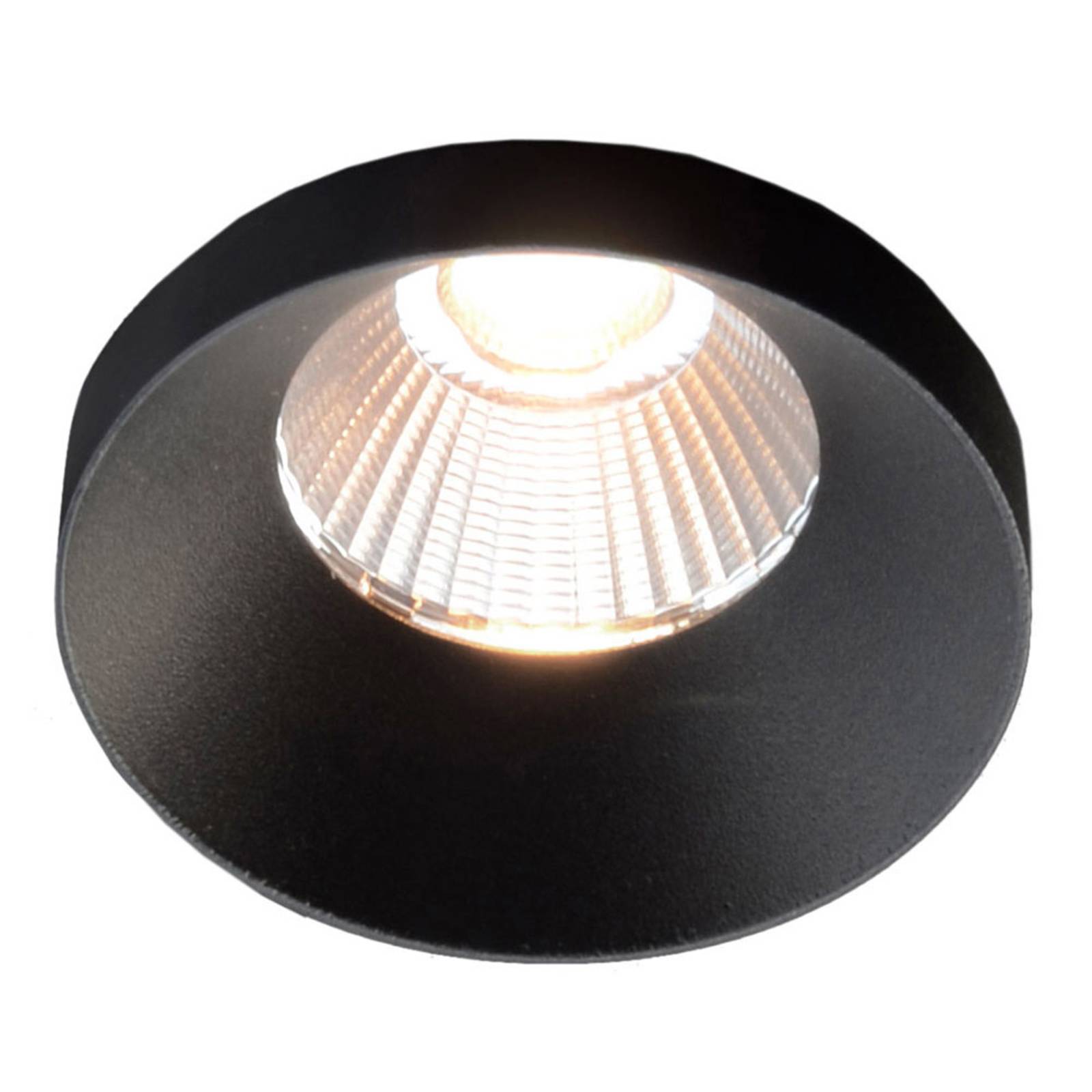 The Light Group GF design Owi Einbaulampe IP54 schwarz 2.700 K