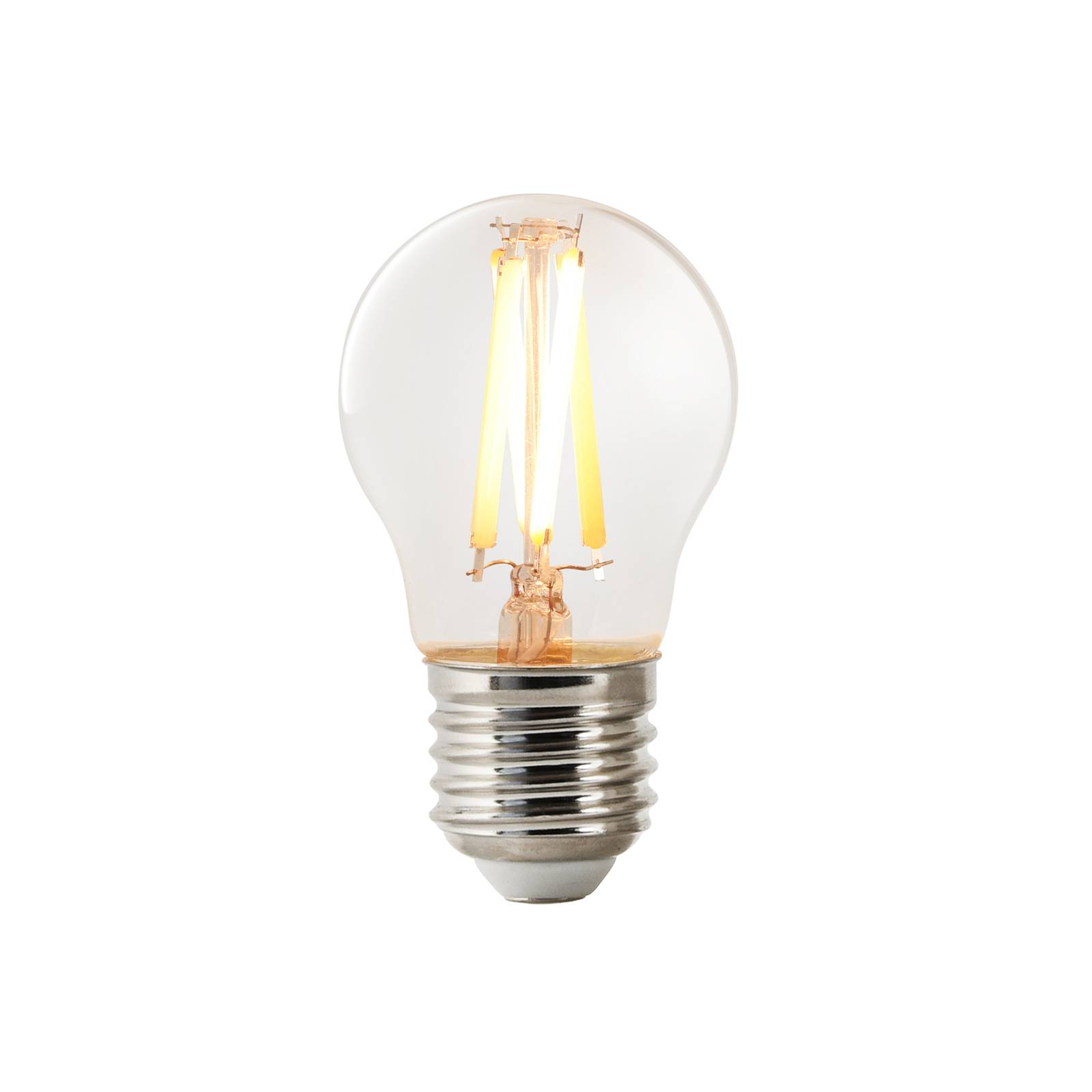 Nordlux LED-Filamentlampe E27 G45 4,7W 600lm CCT, dimmbar