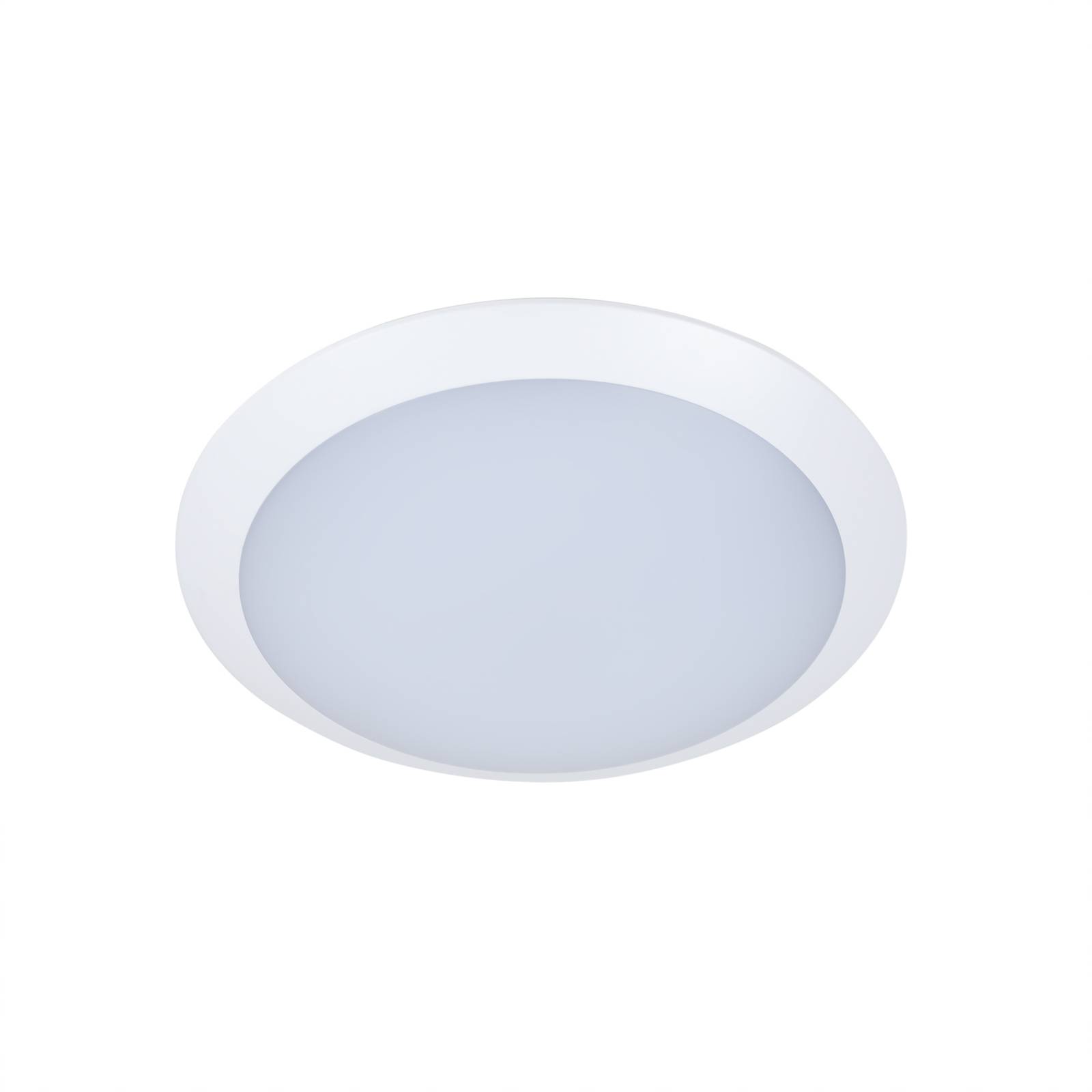 LINDBY LED-Außendeckenlampe Naira m. Sensor, weiß