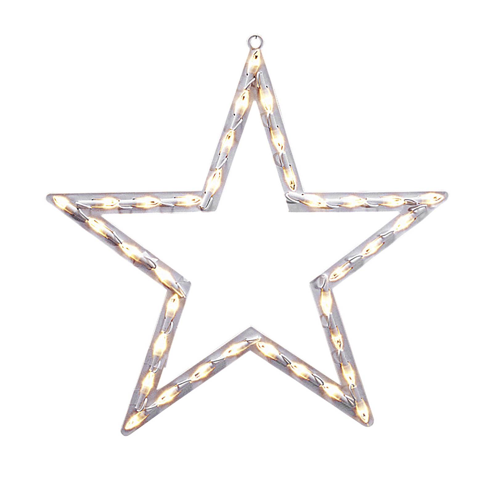 Konstsmide Christmas Stern-Fenstersilhouette mit LED für innen warmweiß