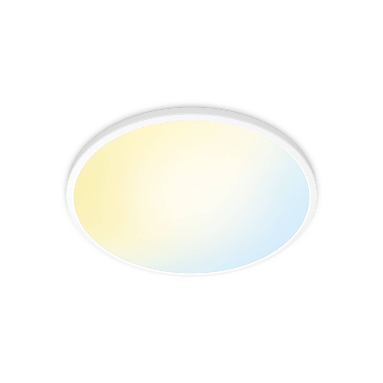 WiZ SuperSlim LED-Deckenleuchte CCT Ø43cm weiß