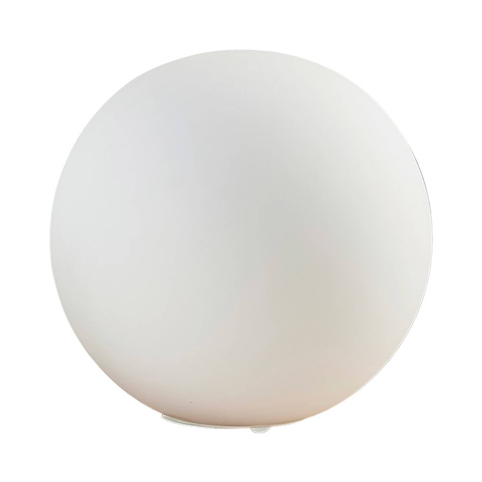 Lindby Tischlampe Rhona, weiß, Opalglas, Ø 25 cm, E27