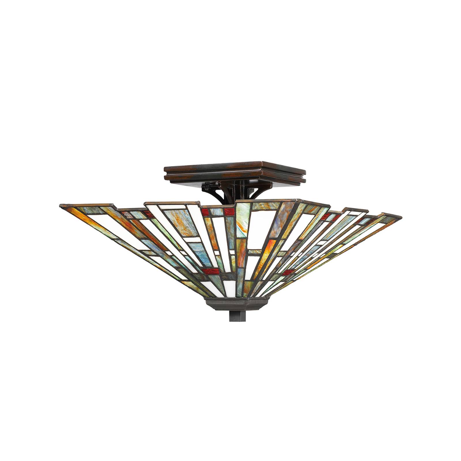 QUOIZEL Deckenlampe Maybeck im Tiffany-Design