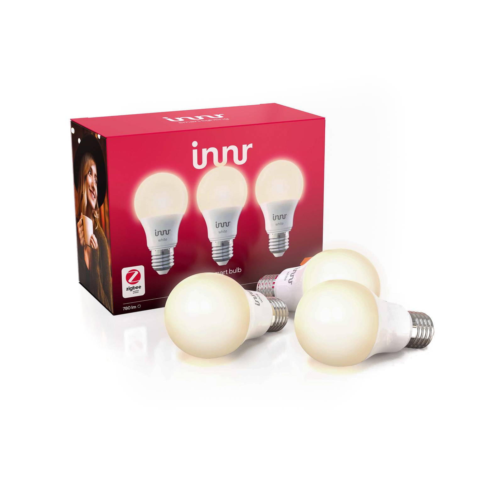 Innr Lighting Innr LED-Lampe Smart Bulb White E27 8,5W, 3er