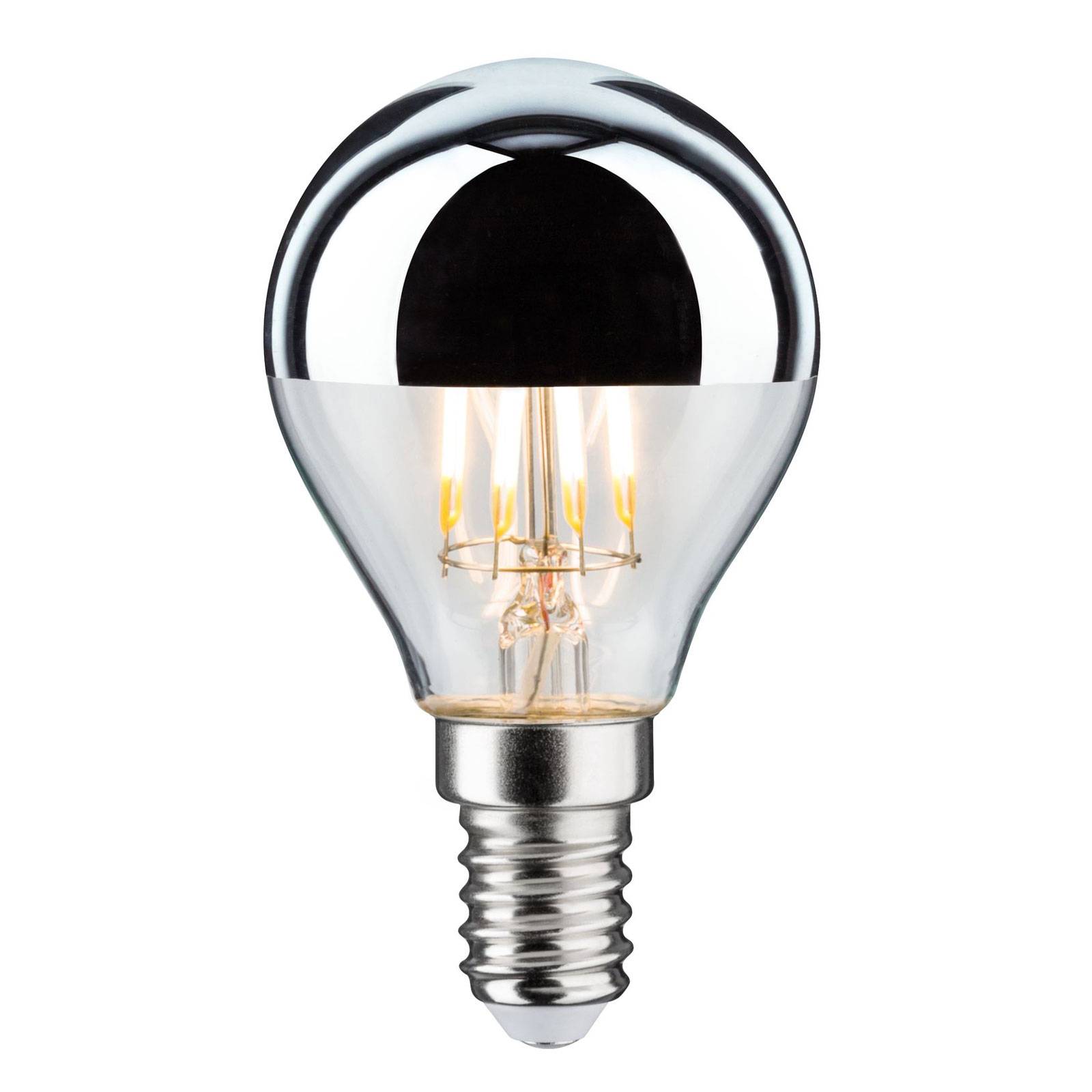 Paulmann LED-Lampe E14 827 Kopfspiegel silber 4,8W dimmbar