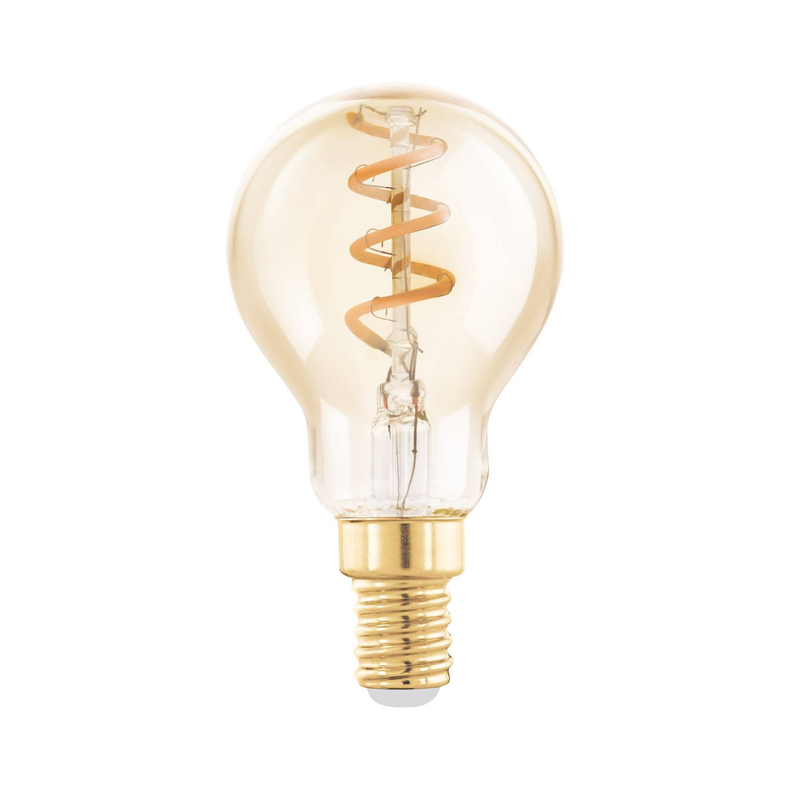 EGLO LED-Lampe E14 4W P45 2.000K Filament amber dimmbar