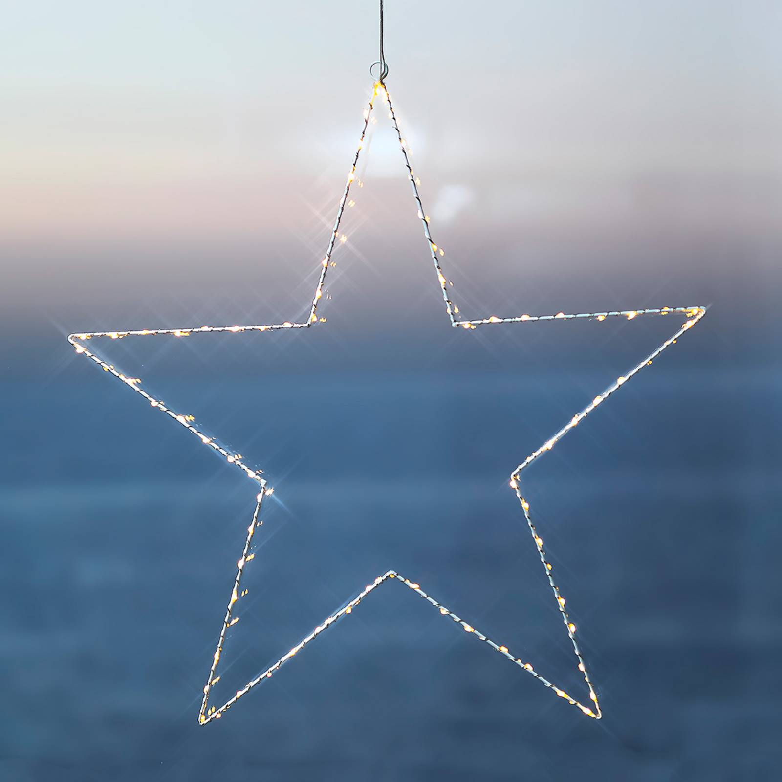 Sirius LED-Dekorationsleuchte Liva Star, weiß, 70 cm