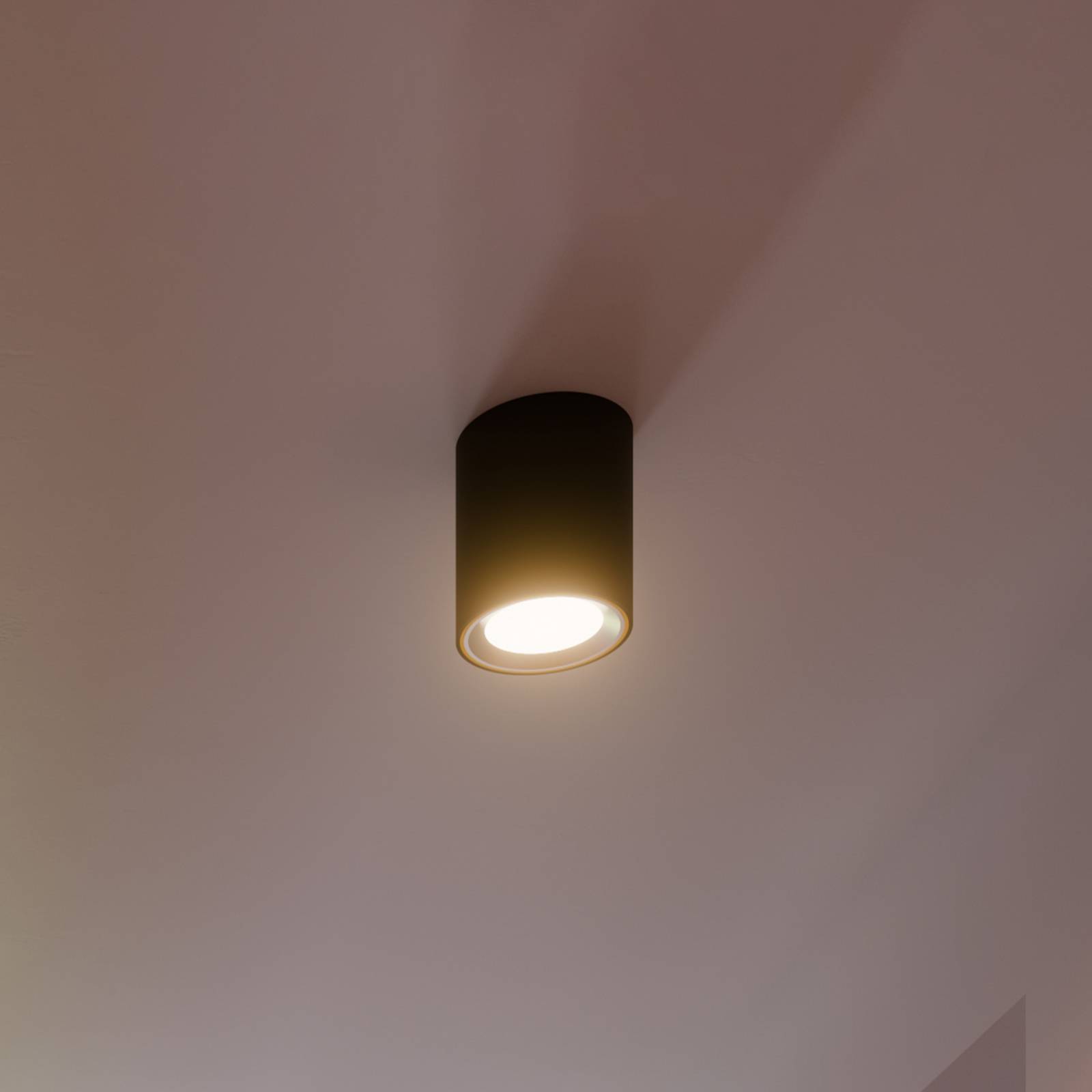 Nordlux LED-Deckenspot Landon Smart, schwarz, Höhe 14 cm