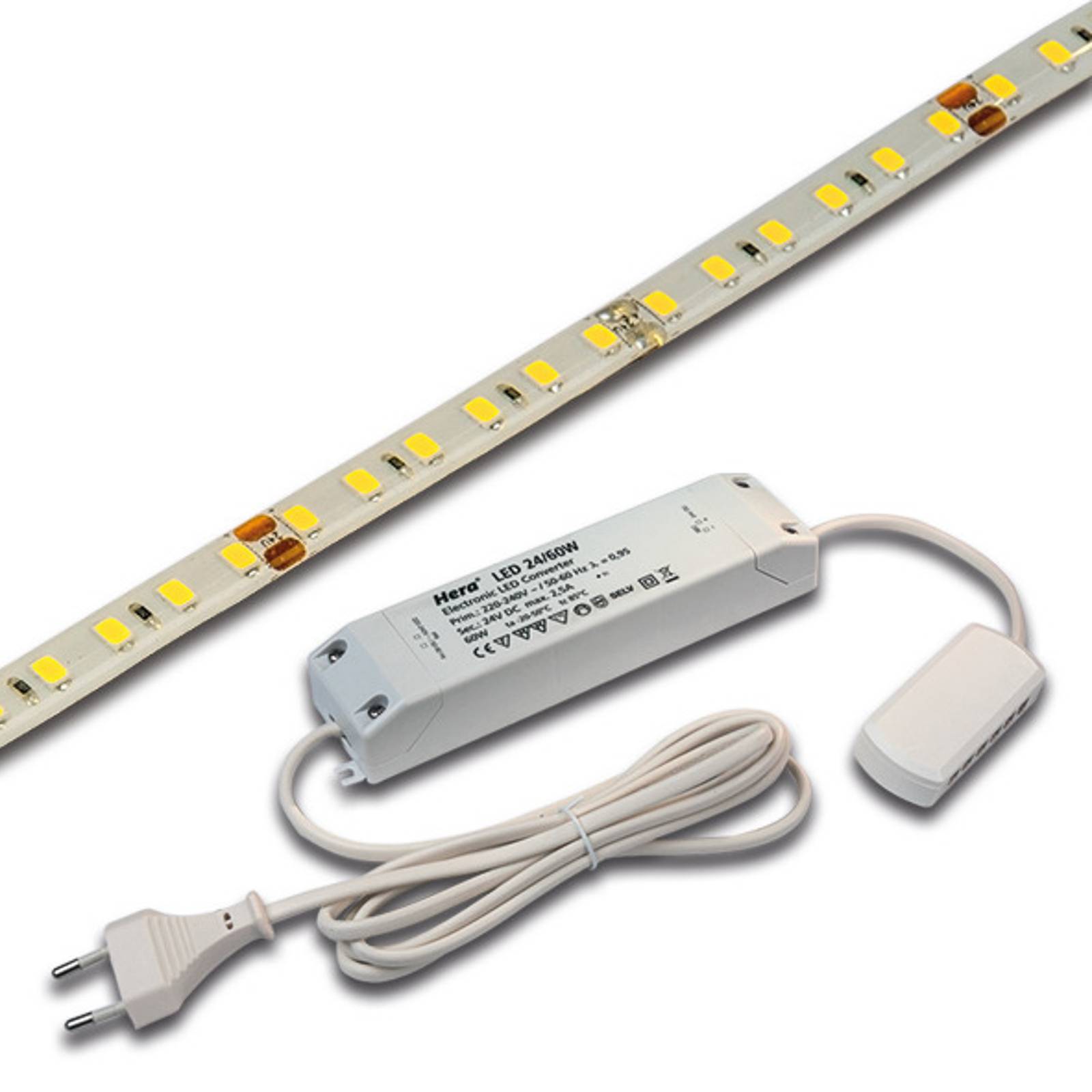 Hera LED-Strip Basic-Tape S, IP54, 3.000K, Länge 500cm