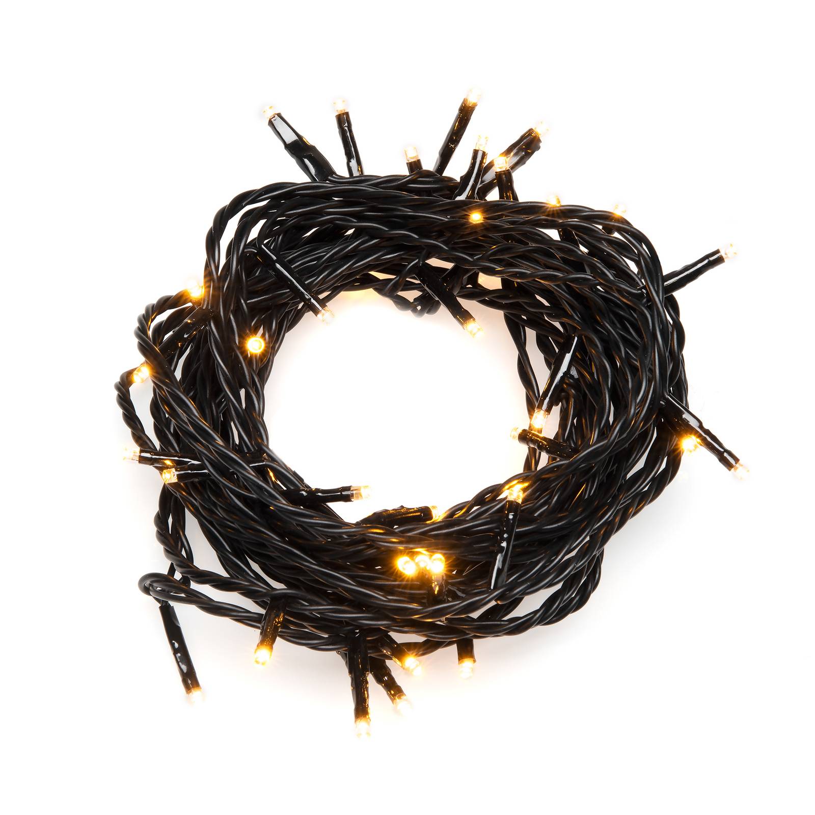 Konstsmide Christmas LED-Lichterkette außen 200-fl. schwarz/bernstein