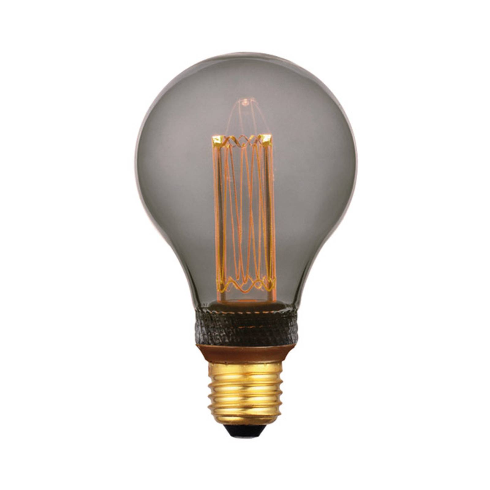 Freelight LED-Lampe E27 5W, warmweiß, 3-Step-dim, smoke 14cm