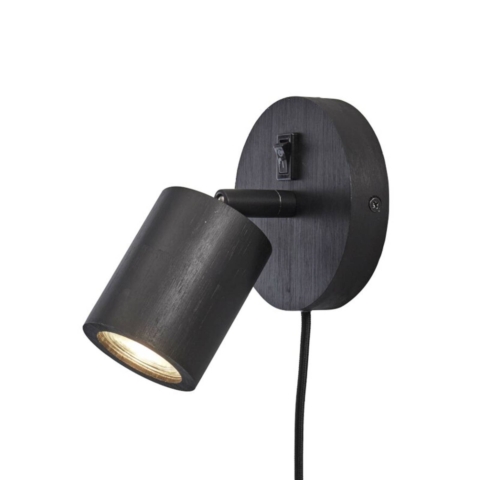 GOOD & MOJO Java Wandlampe, Stecker, 1fl, schwarz