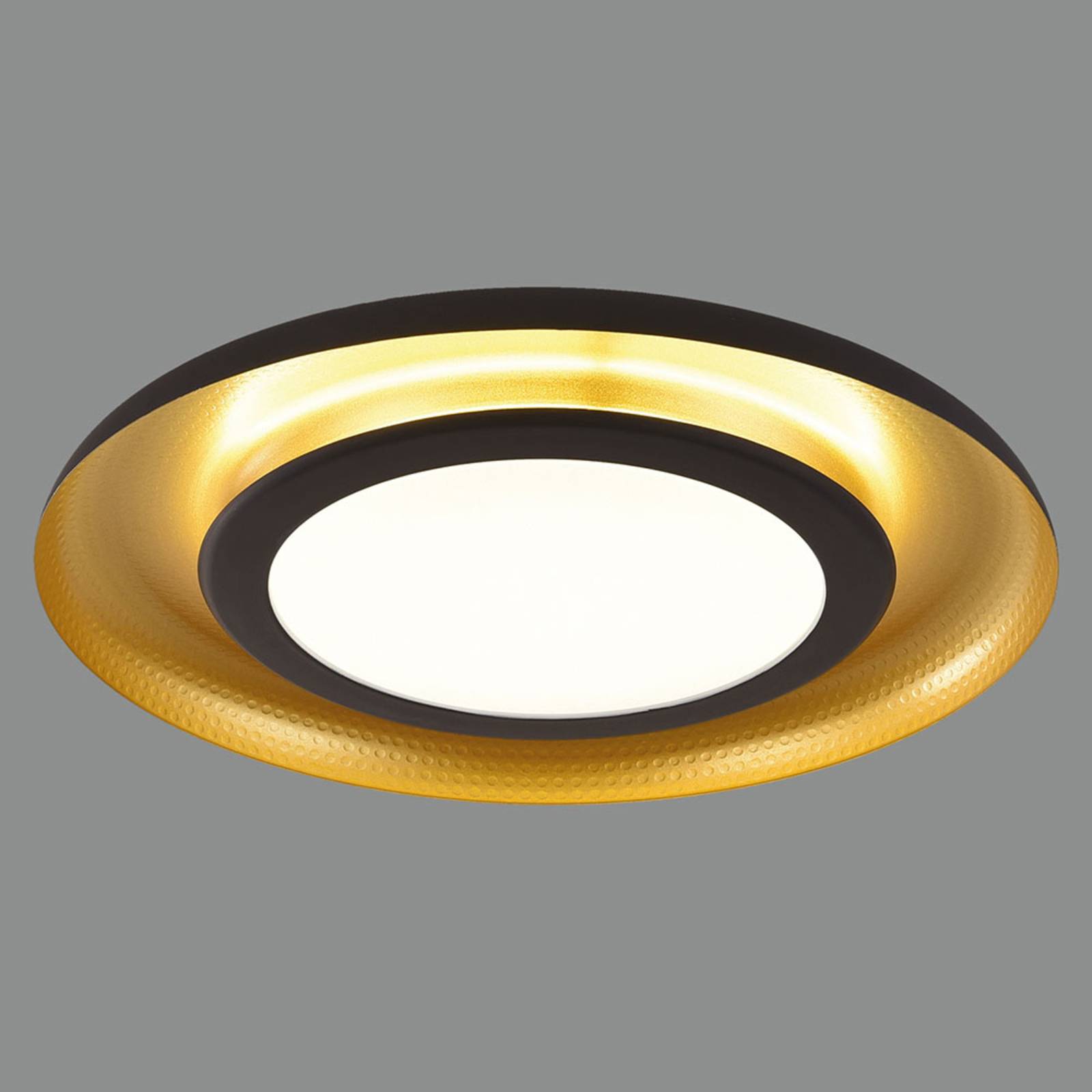 ACB ILUMINACIÓN LED-Deckenleuchte Shiitake, schwarz / gold