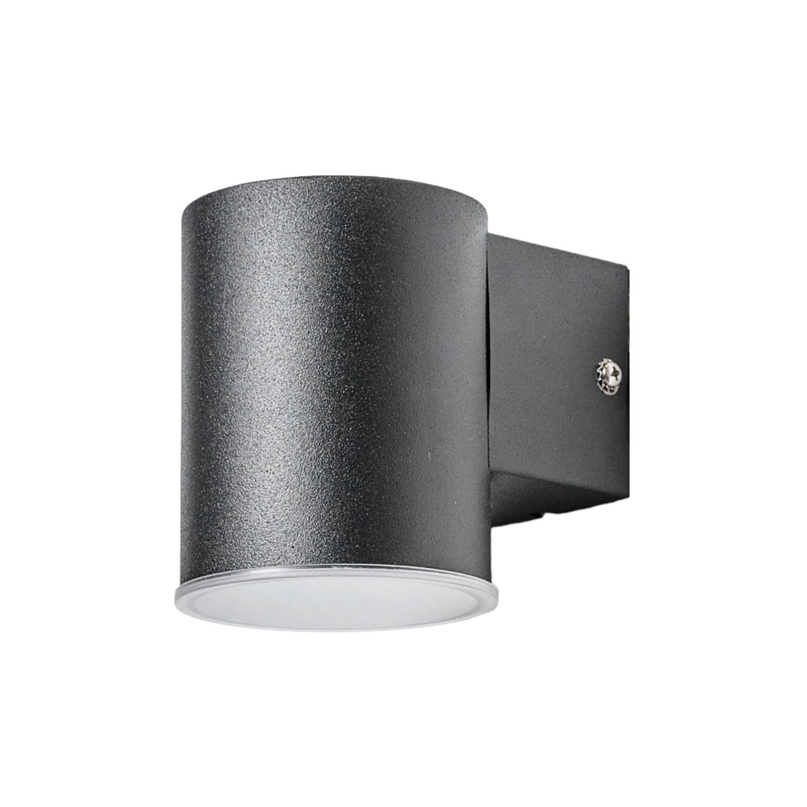 LINDBY LED-Außenwandlampe Morena in Schwarz 1fl.