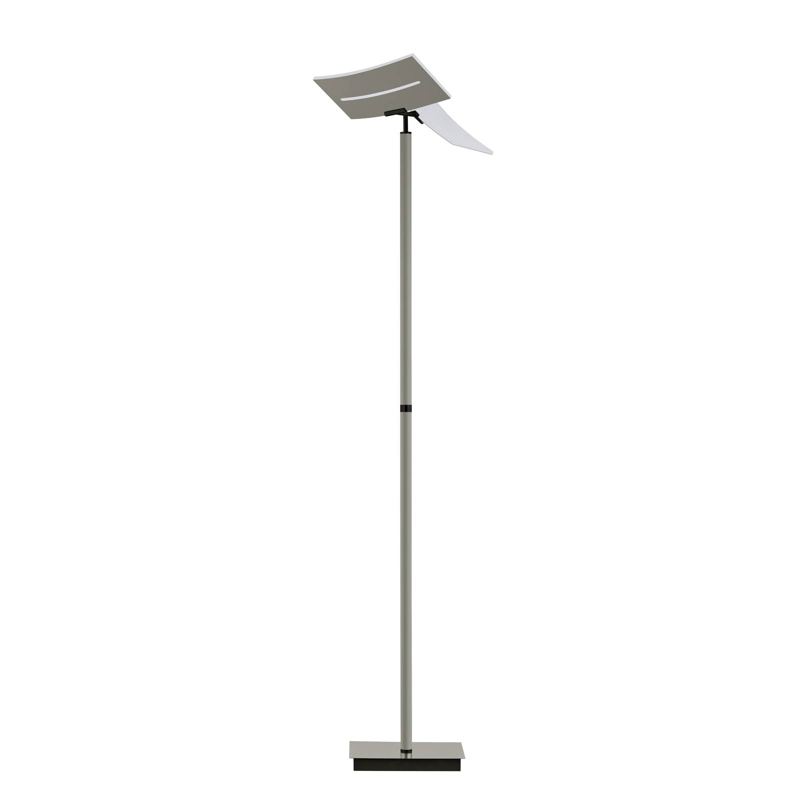 HELL LED-Stehleuchte Evolo CCT, taupe