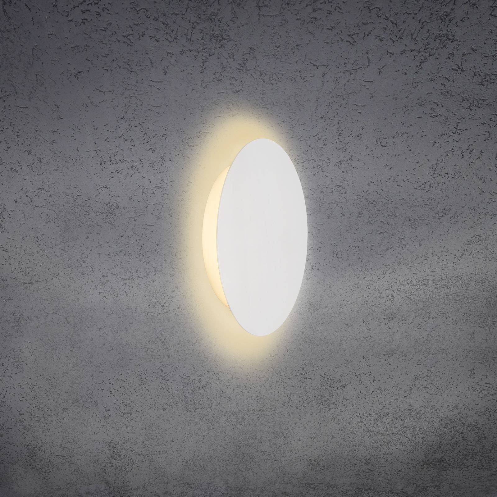 Escale Blade LED-Wandleuchte, weiß matt, Ø 24 cm