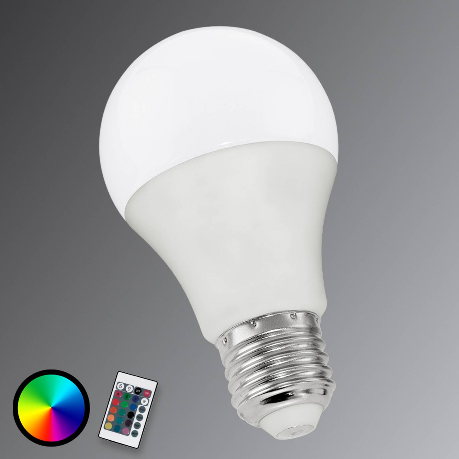 EGLO E27 6W 830 LED-Lampe RGB matt