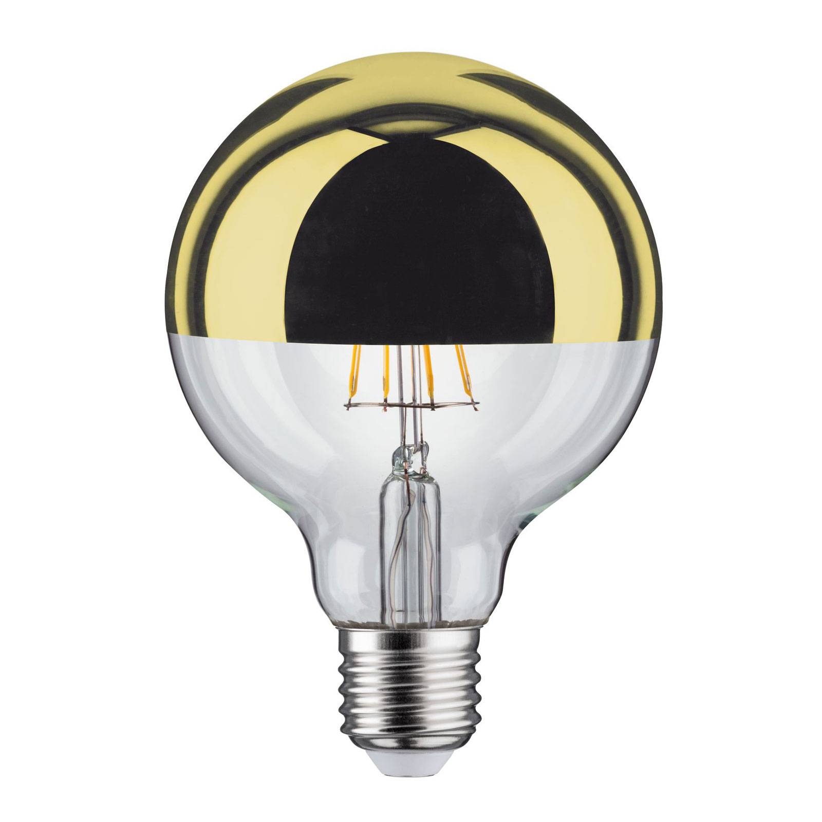 Paulmann LED-Lampe E27 827 6,5W Kopfspiegel gold