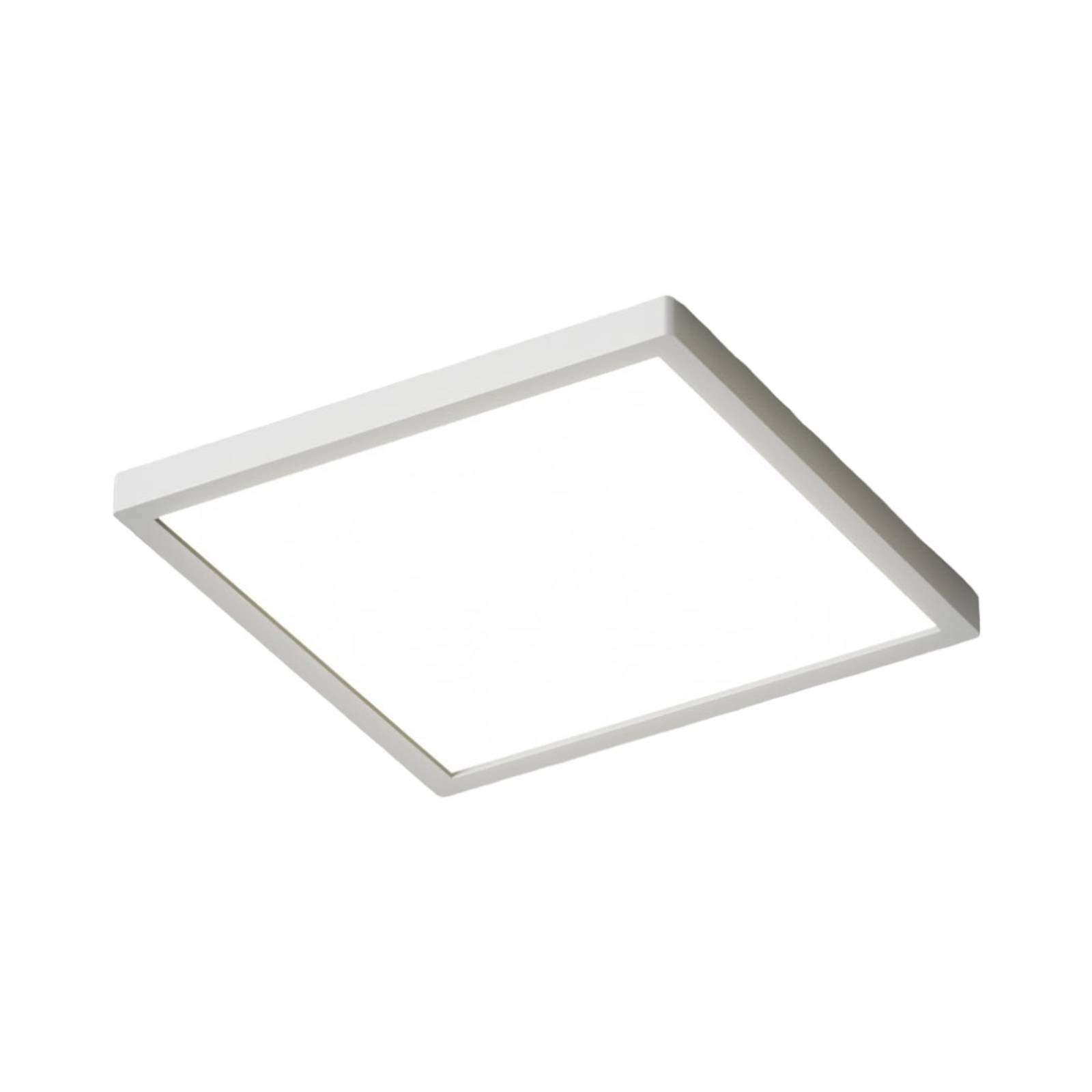 Arcchio LED-Deckenleuchte Solvie, silber, eckig, 30 x 30 cm