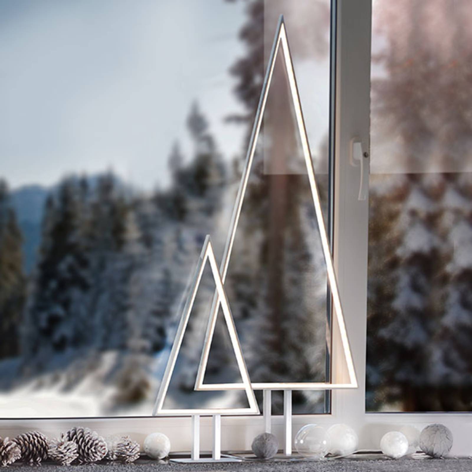 Sompex LED-Dekoleuchte Pine mit Dimmer, aluminium 100 cm
