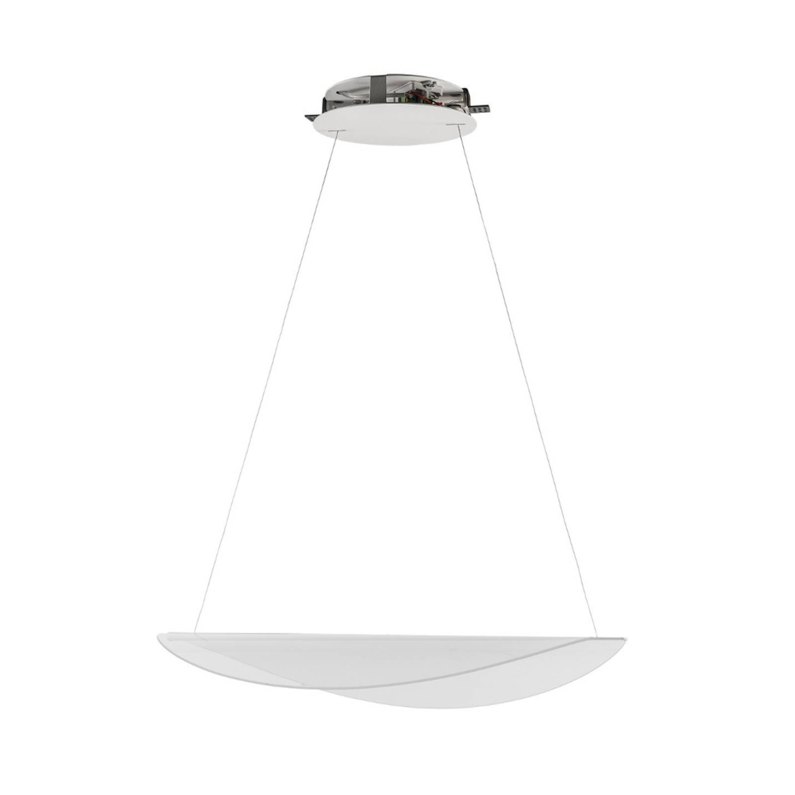 Stilnovo Diphy LED-Pendellampe, weiß Länge 75,6 cm