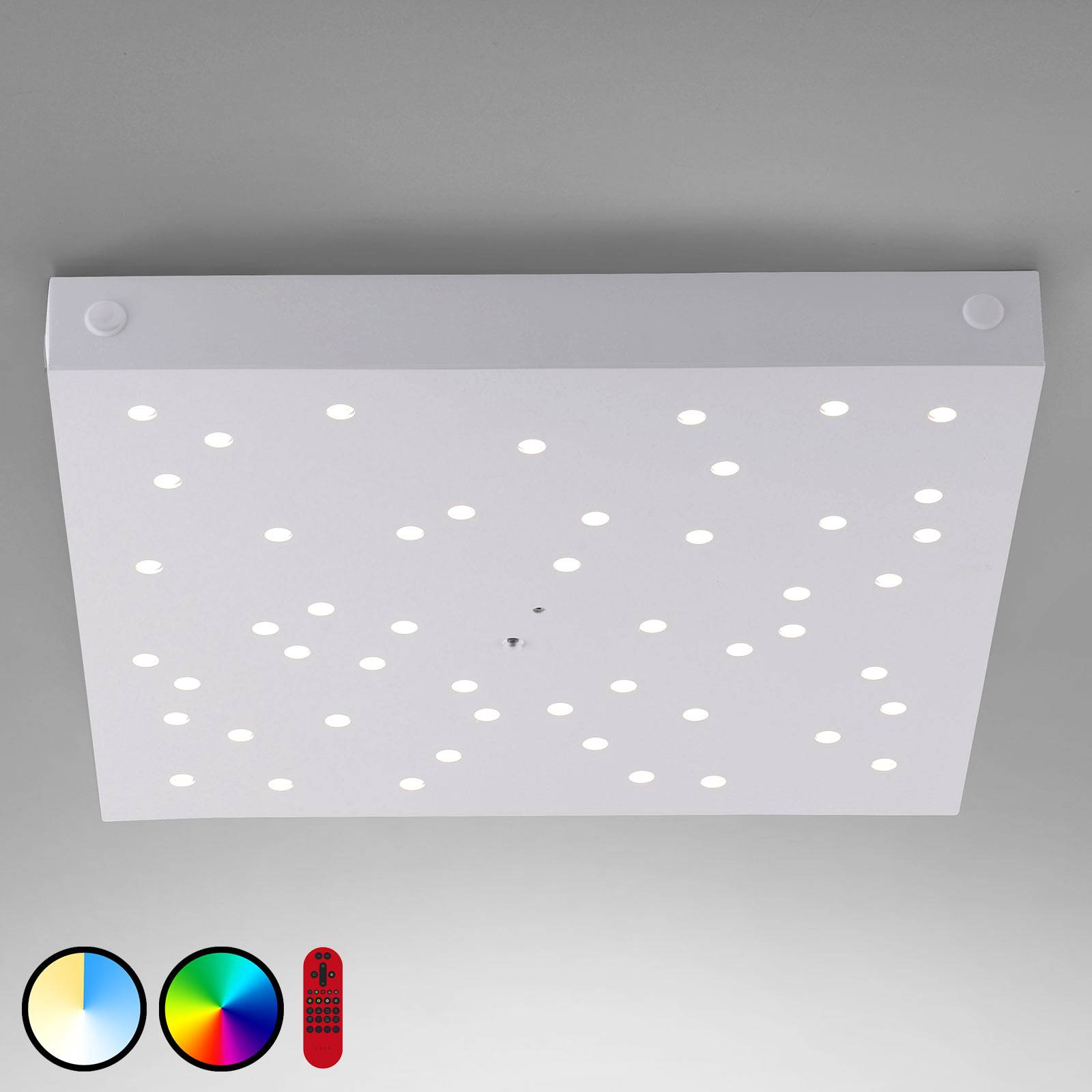 LOLA Smart LED-Deckenleuchte LOLAsmart Stars, 36 x 36 cm