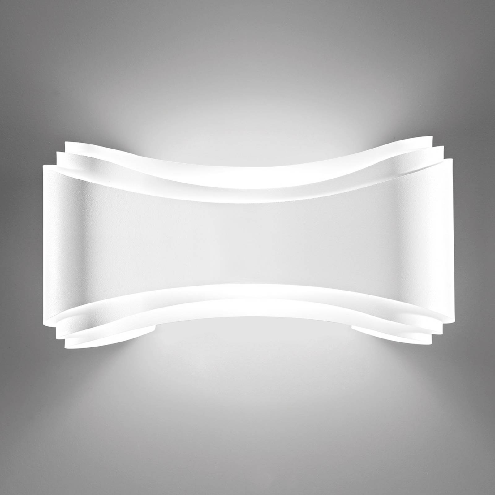 Selène LED-Designer-Wandleuchte Ionica in Weiß