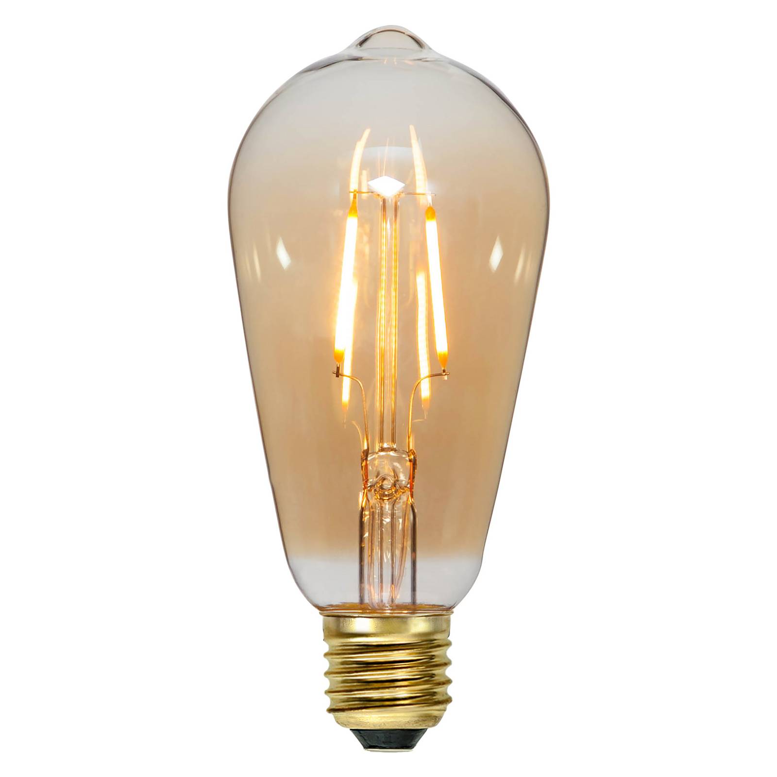 STAR TRADING E27 LED-Filamentlampe 0,75W 2.000K Glas amber