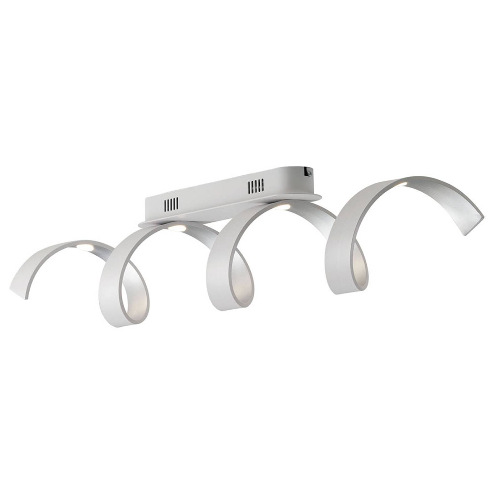 Eco-Light LED-Deckenleuchte Helix in Weiß-Silber