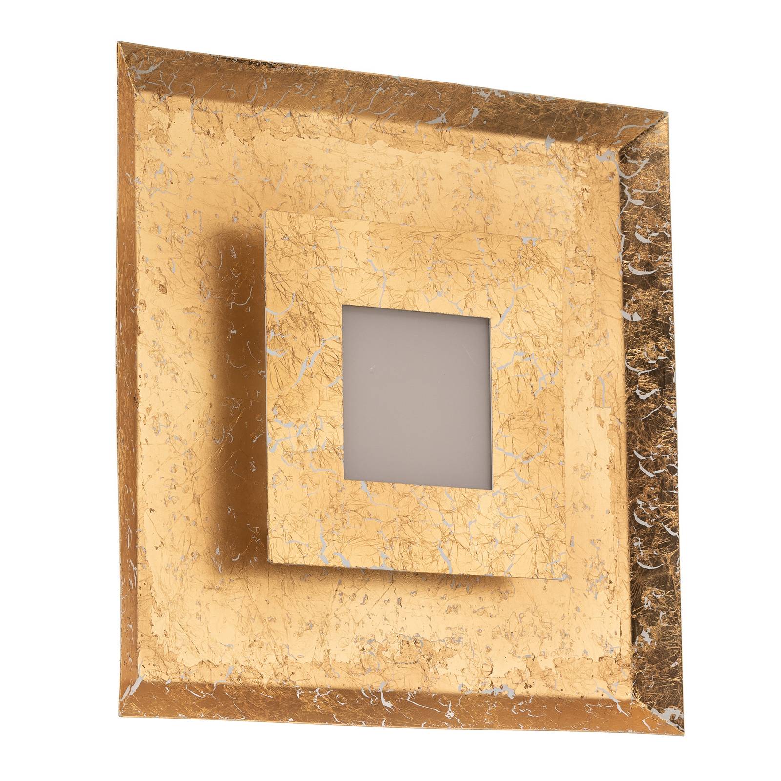 Eco-Light LED-Wandleuchte Window, 32x32 cm, gold