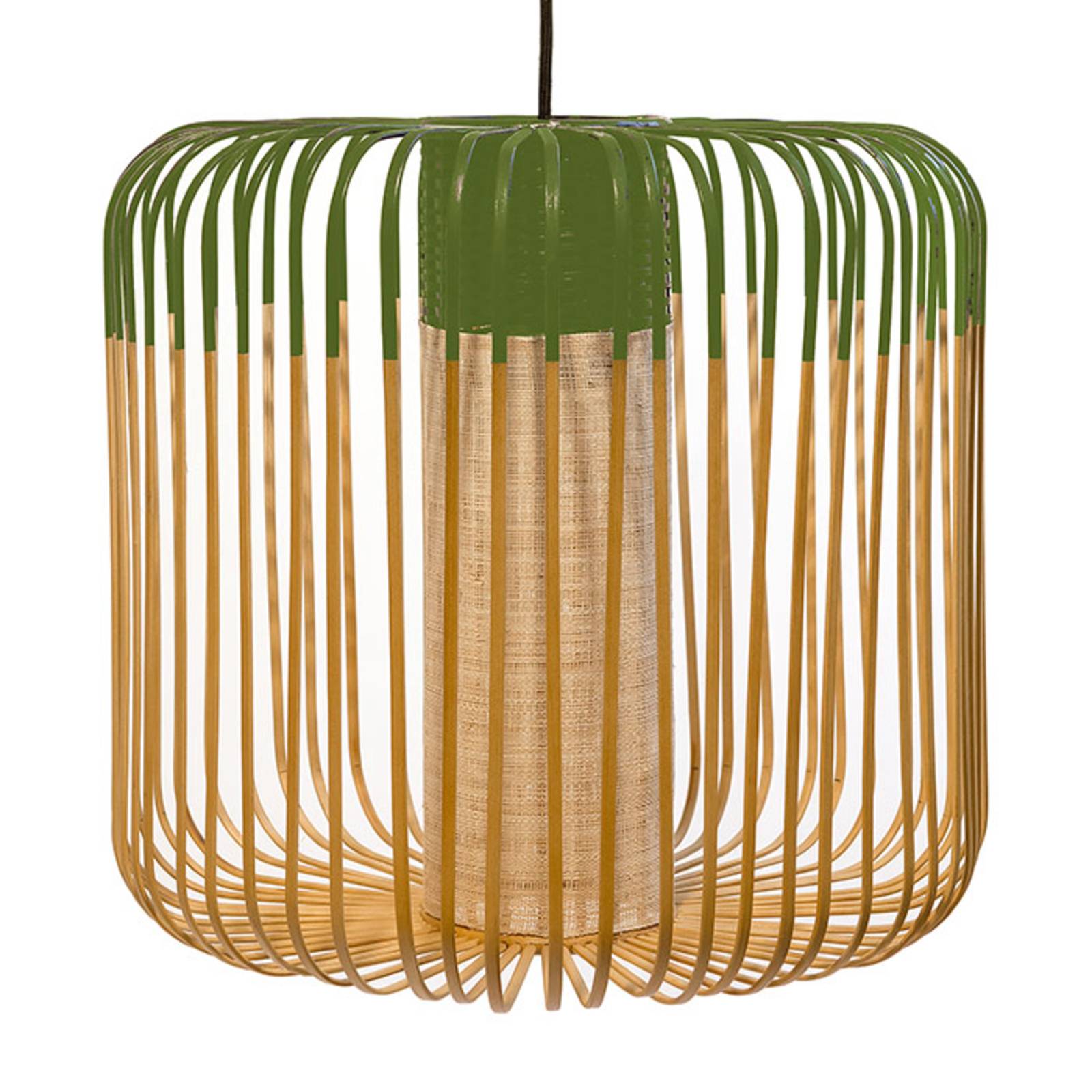 Forestier Bamboo Light M Pendellampe 45 cm grün