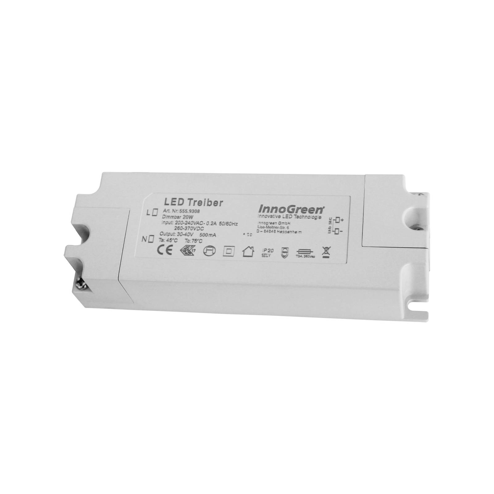 InnoGreen LED-Treiber 220-240 V(AC/DC) dimmbar 20W