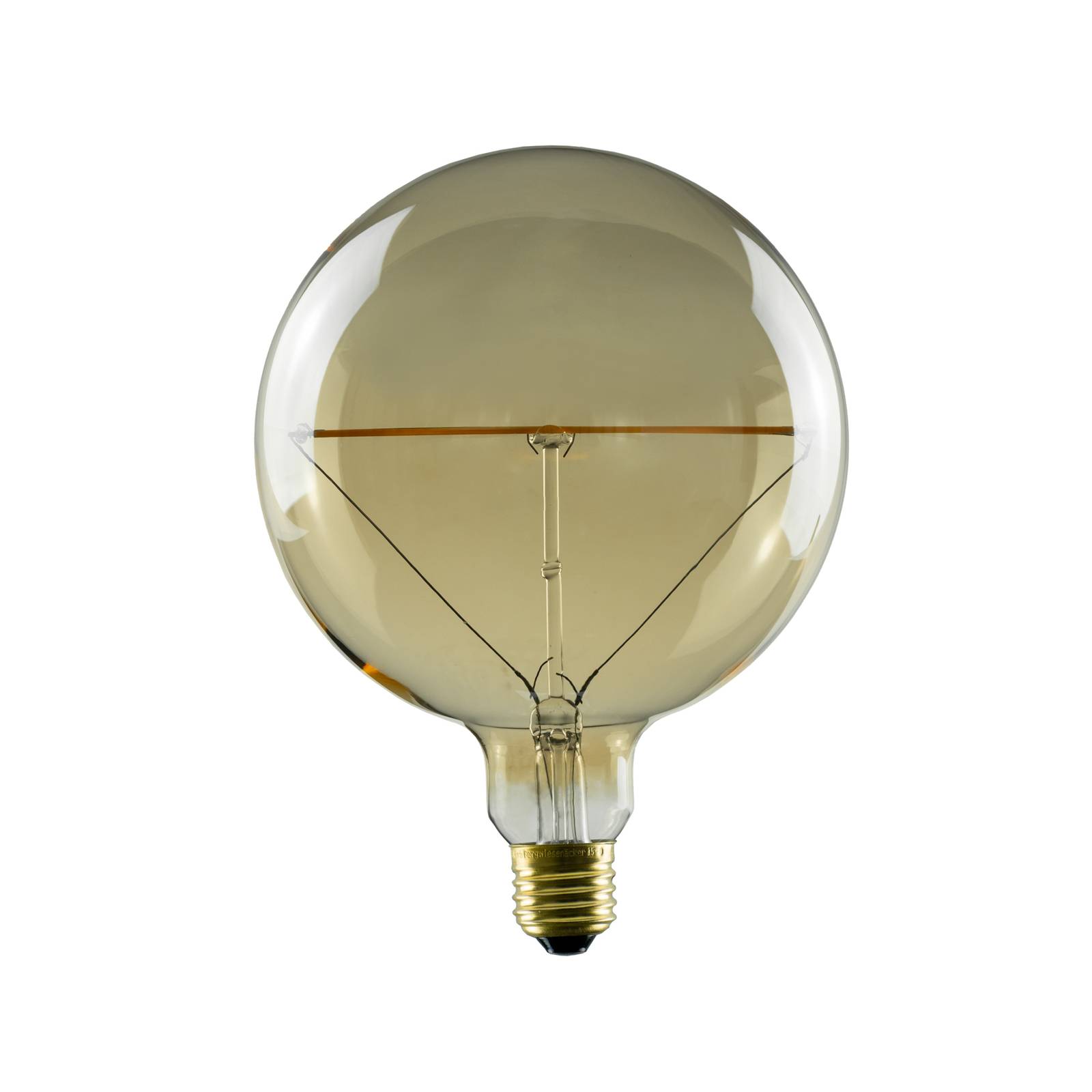 Segula E27 5W LED-Globelampe Ø15cm Vintage gold 1.900K