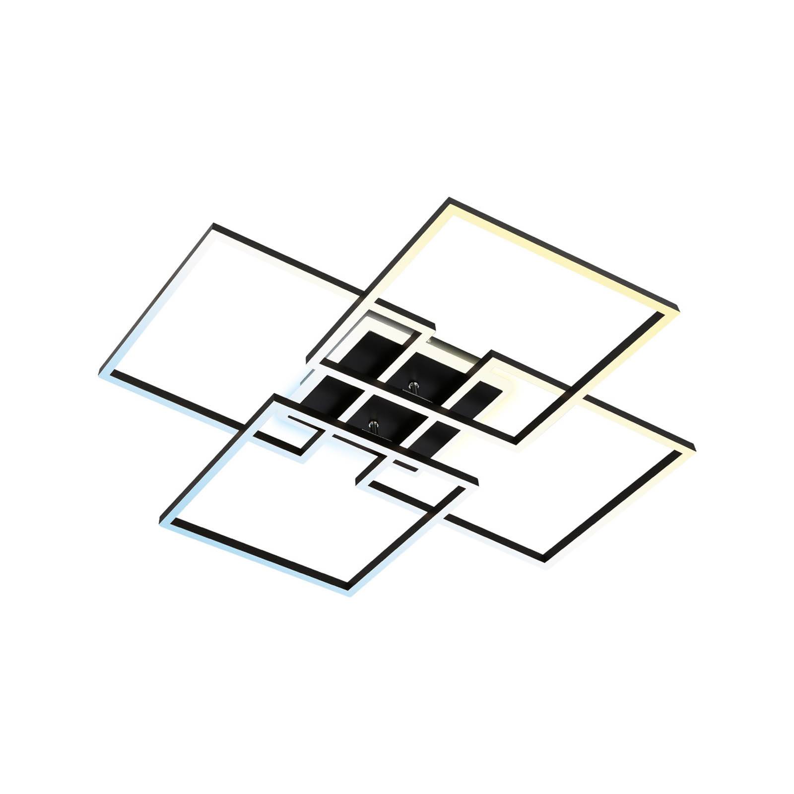 Briloner LED-Deckenleuchte Frame S, 72,4x72,4 cm, schwarz