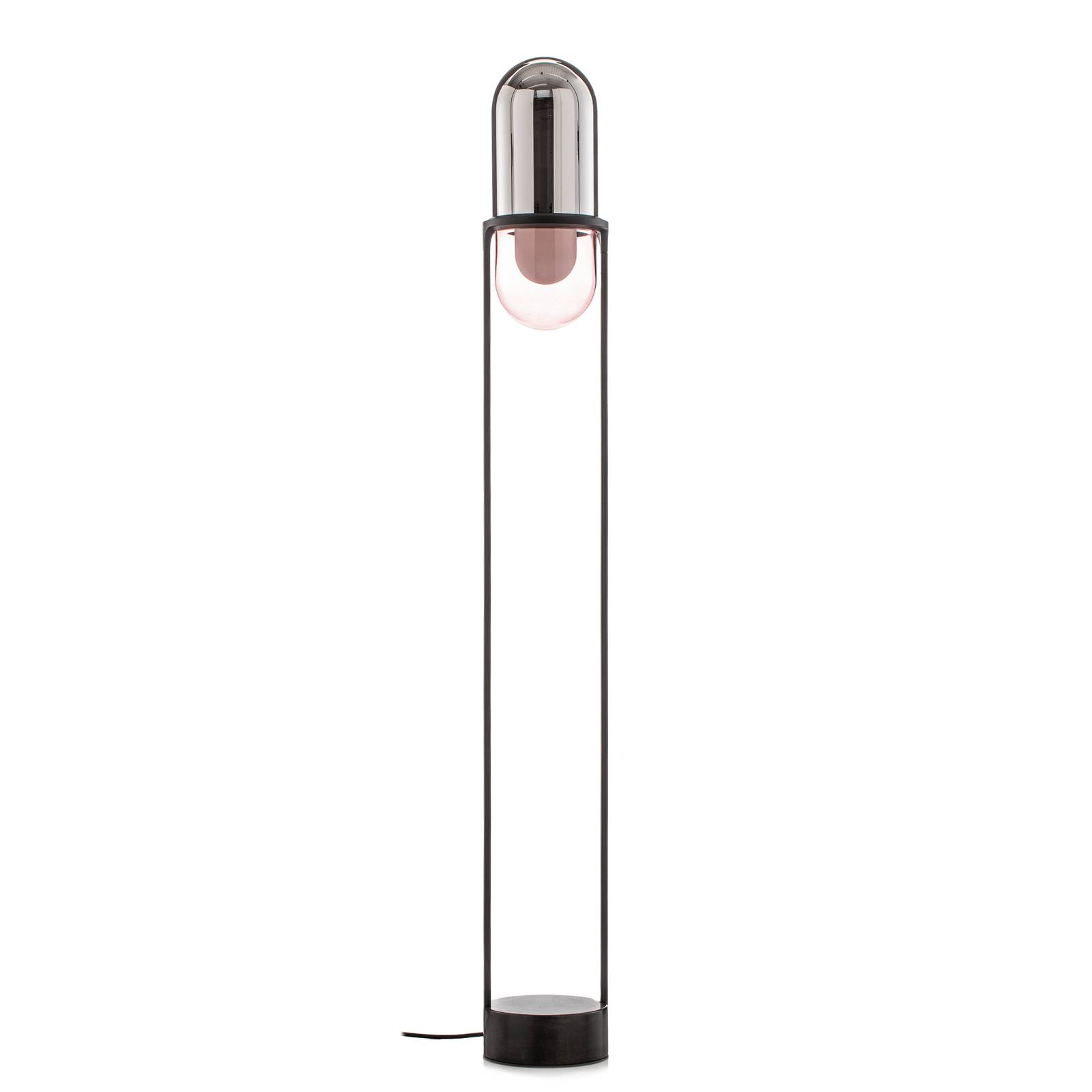 Molto Luce Pille LED-Stehleuchte grau/pink
