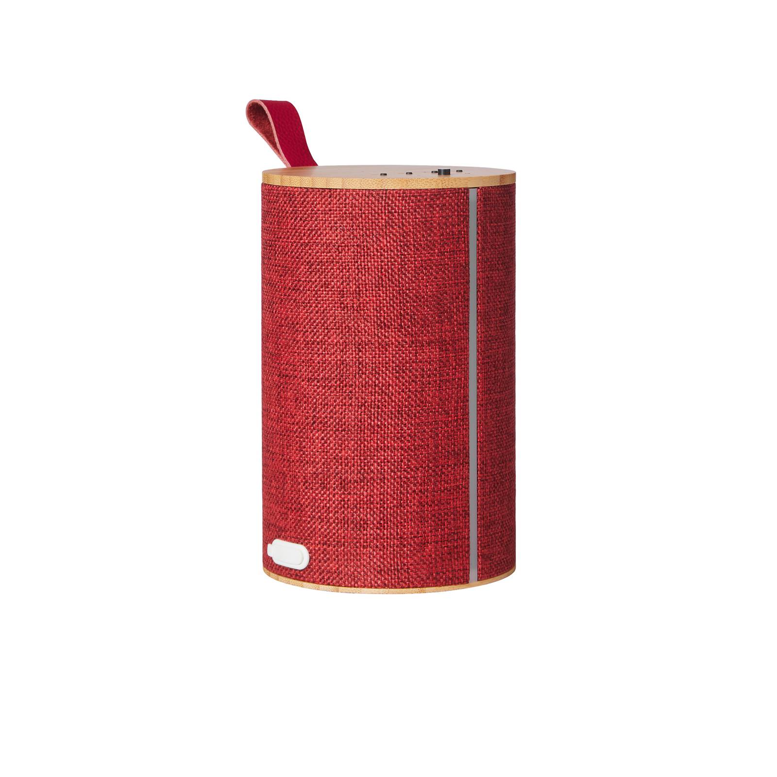 LOOM DESIGN Silo 2 Dekoleuchte, BT-Speaker, rot
