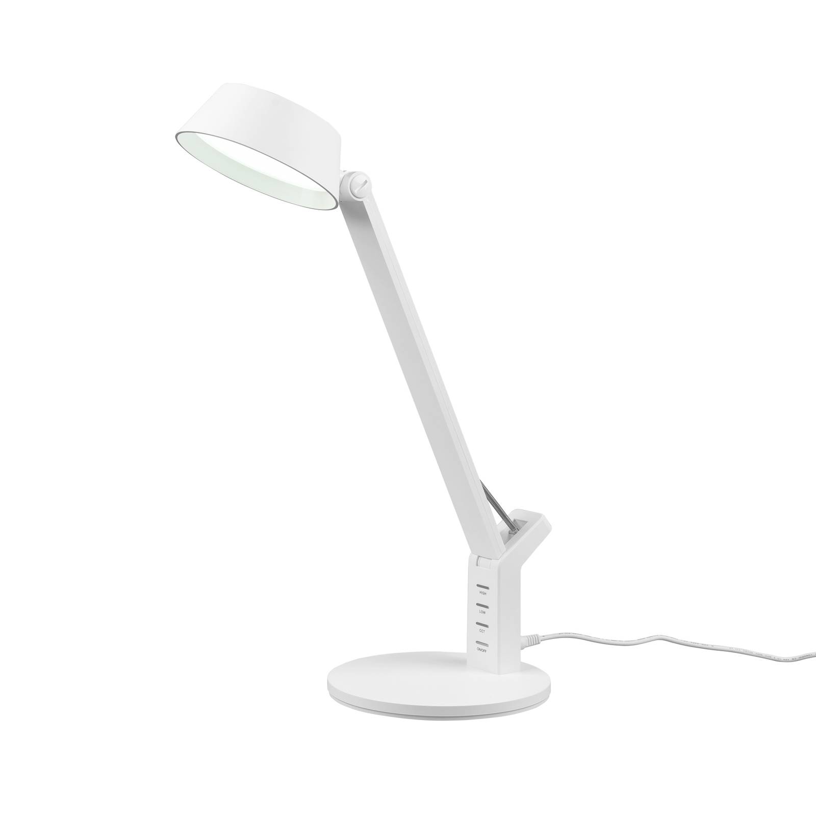 Trio Lighting LED-Tischleuchte Ava mit Dimmfunktion, weiß