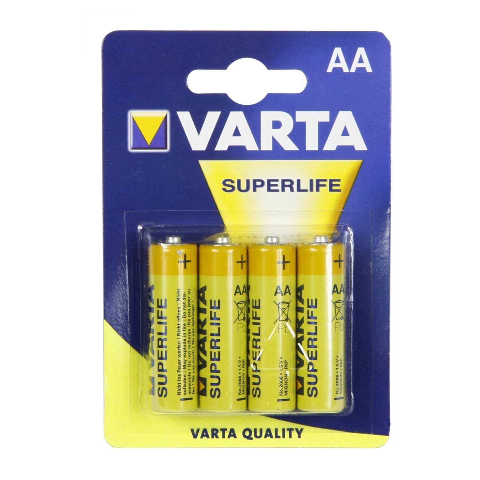 Varta AA - Mignon Superlife ZK Batterien 4-er Blister