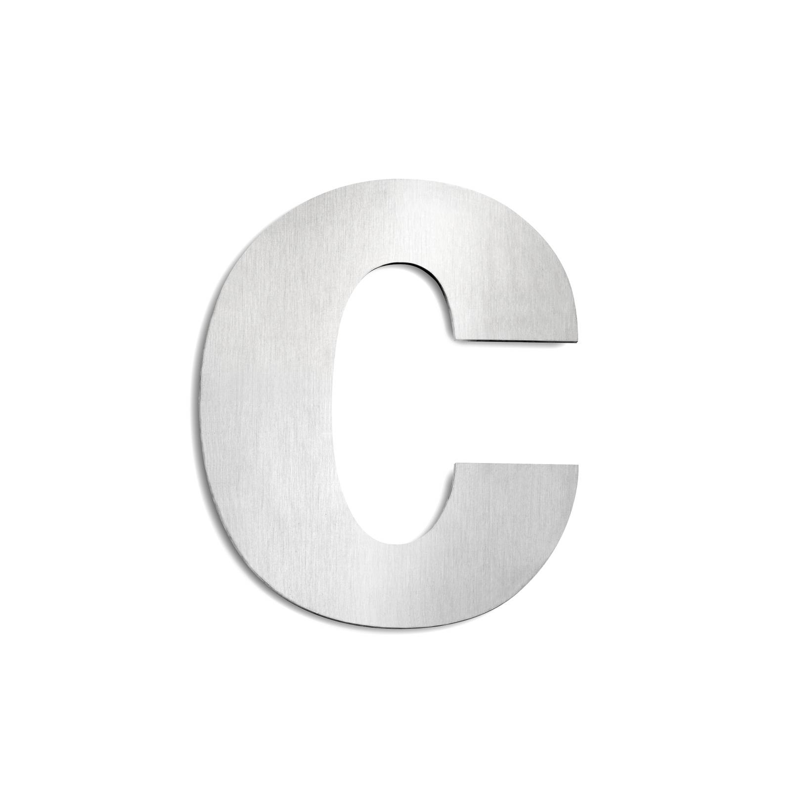 CMD Edelstahl-Hausnummern  groß  - Buchstabe c